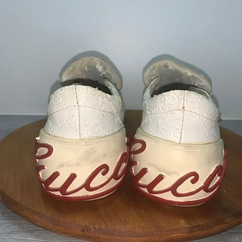 VINTAGE Gucci Boulevard Men's Sneaker Shoes with Straps Size 47 Made in Italy